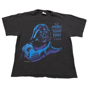 Vintage 1996 Star Wars Darth Vader The Empire Wants You Movie Promo Tee Large